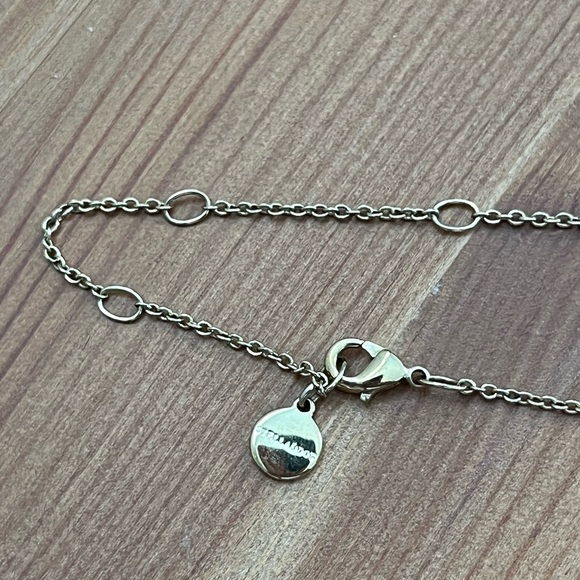 Stella and Dot retired Signature Engravable Delicate Necklace “life is short” - Picture 5 of 7